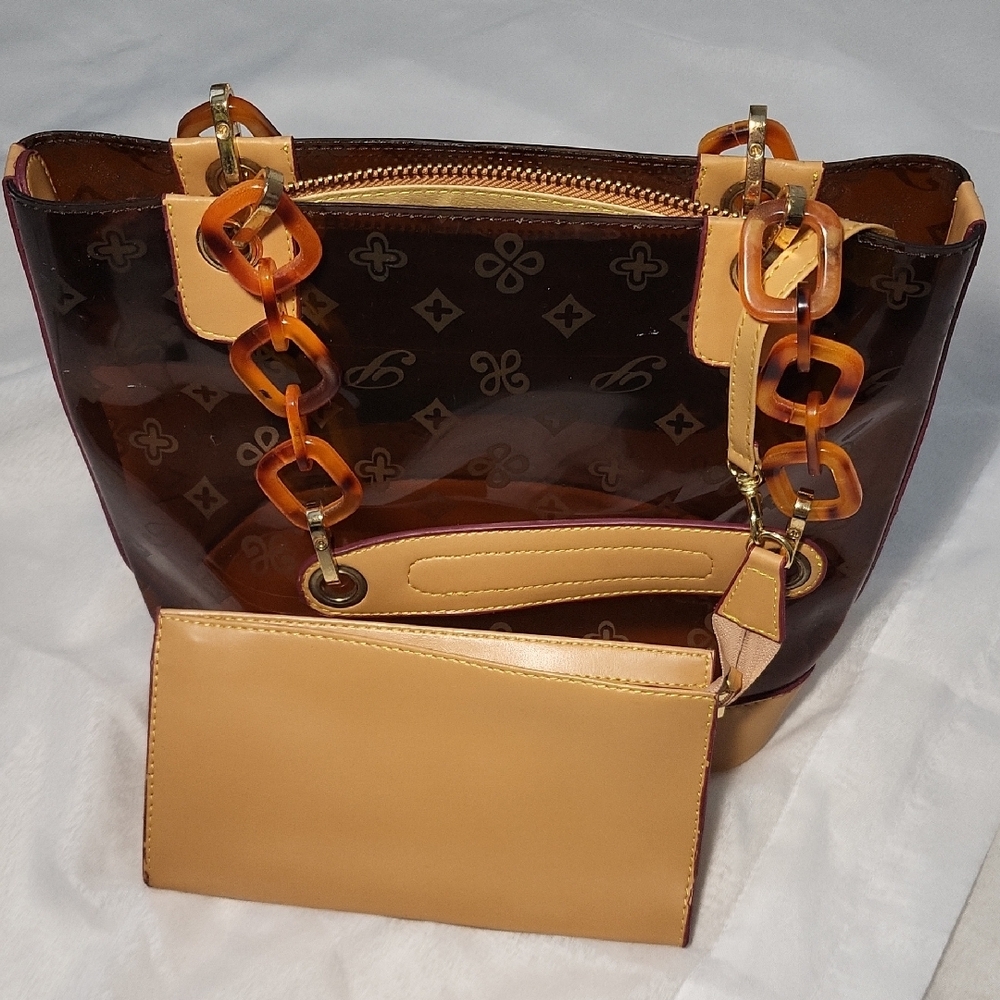Stylish Brown Designer Tote Bag - Picture 5 of 16